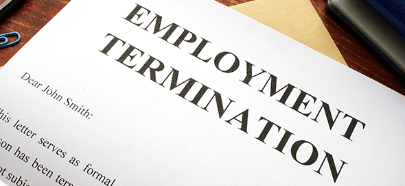 Document titled "employment termination"